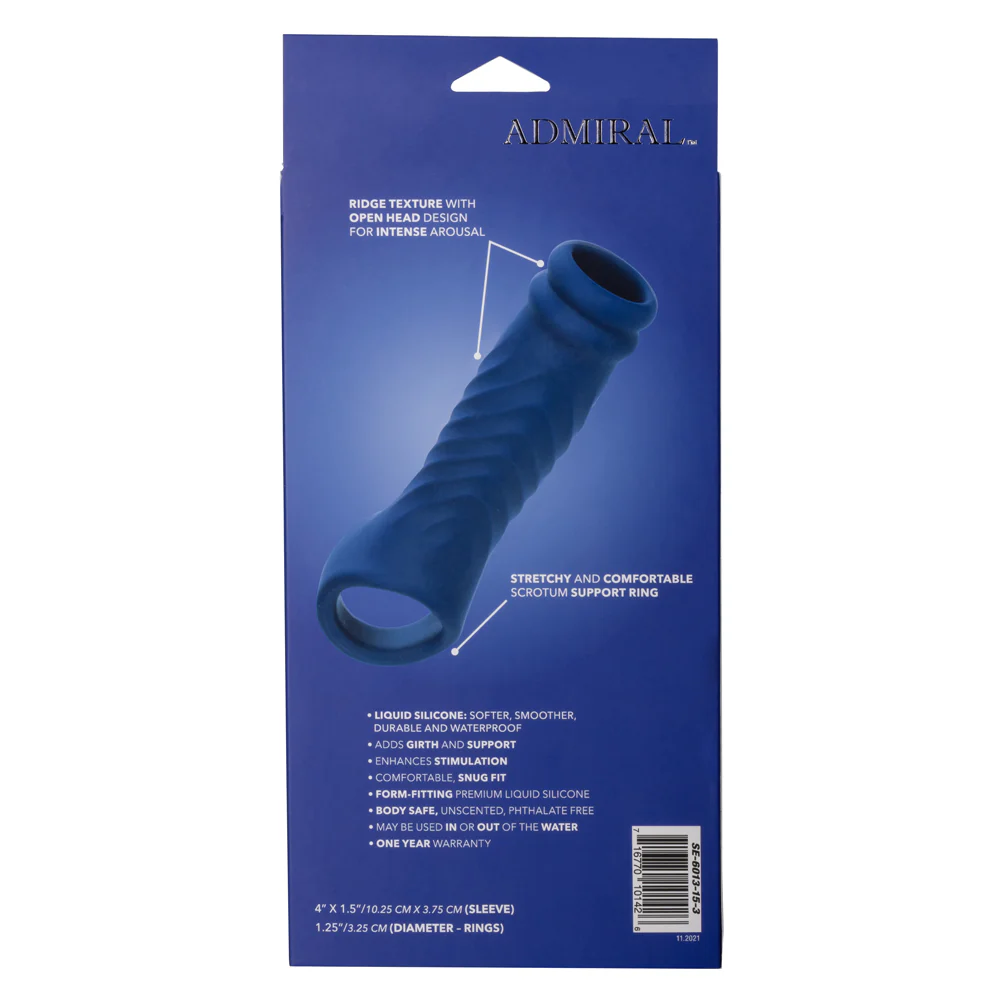 Admiral Liquid Silicone Wave Penis Extension Sleeve - Image 9