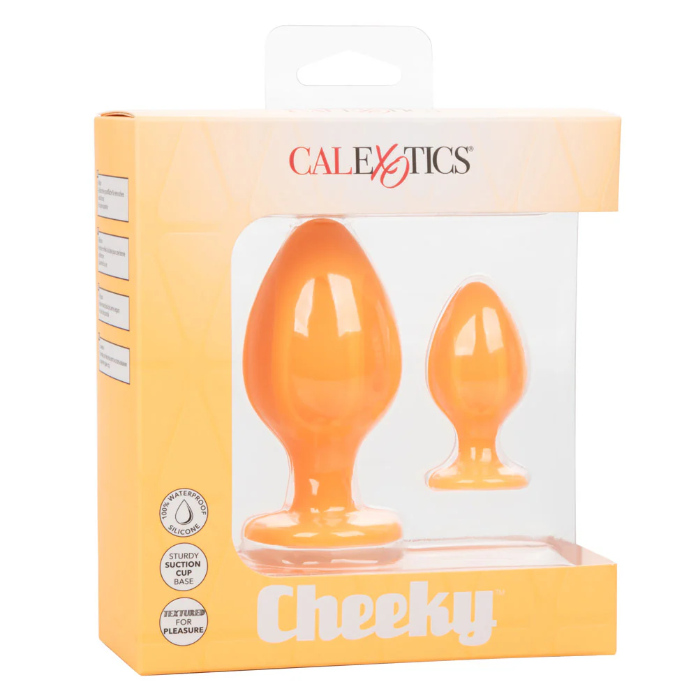 Cheeky Anal Plug Duo - Orange - Image 8
