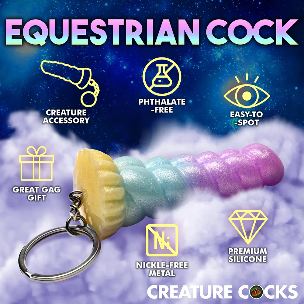Creature Cocks Mystique Unicorn Keyring - Image 3