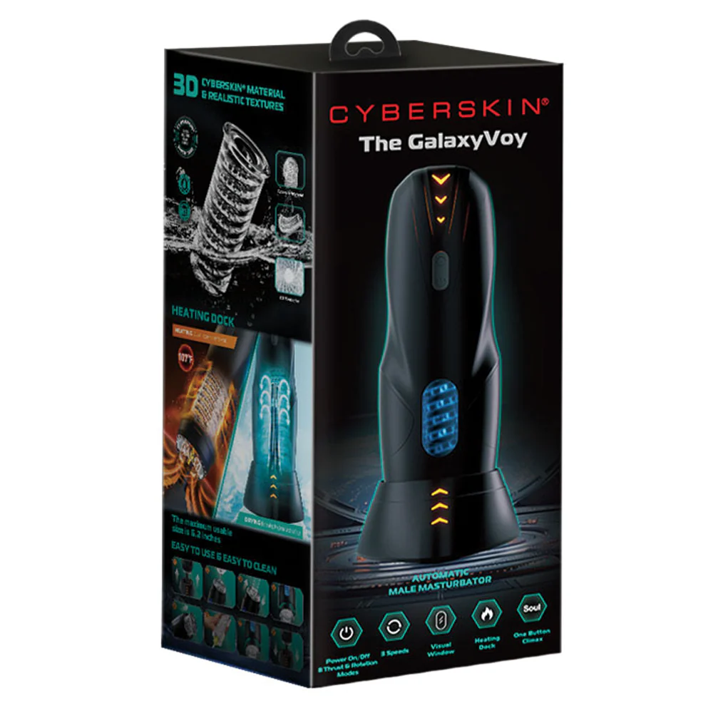 CyberSkin The Galaxy Voy Rotating Stroking Automatic Masturbator - Image 9