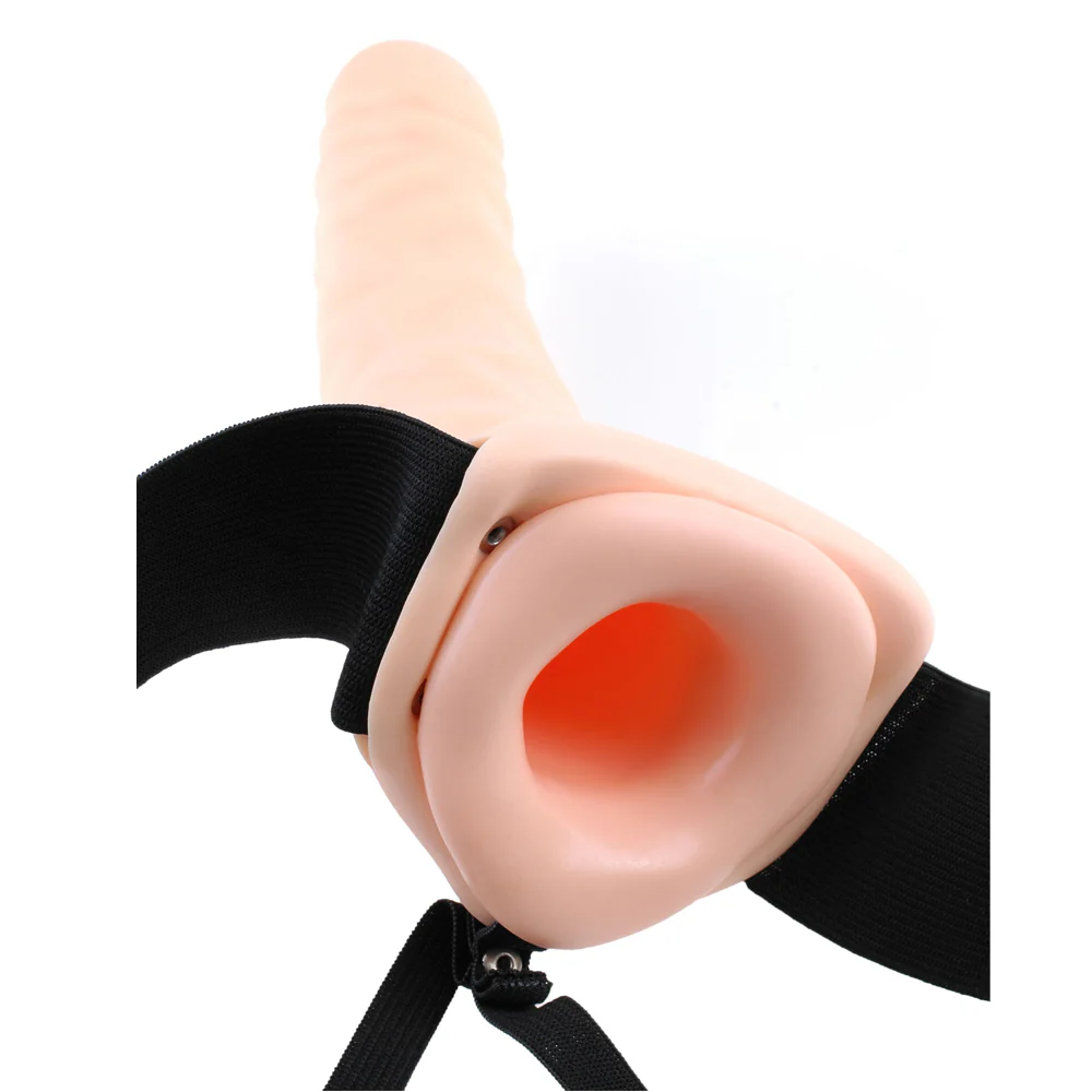 Fetish Fantasy Series 8" Vibrating Hollow Strap-On - Image 5