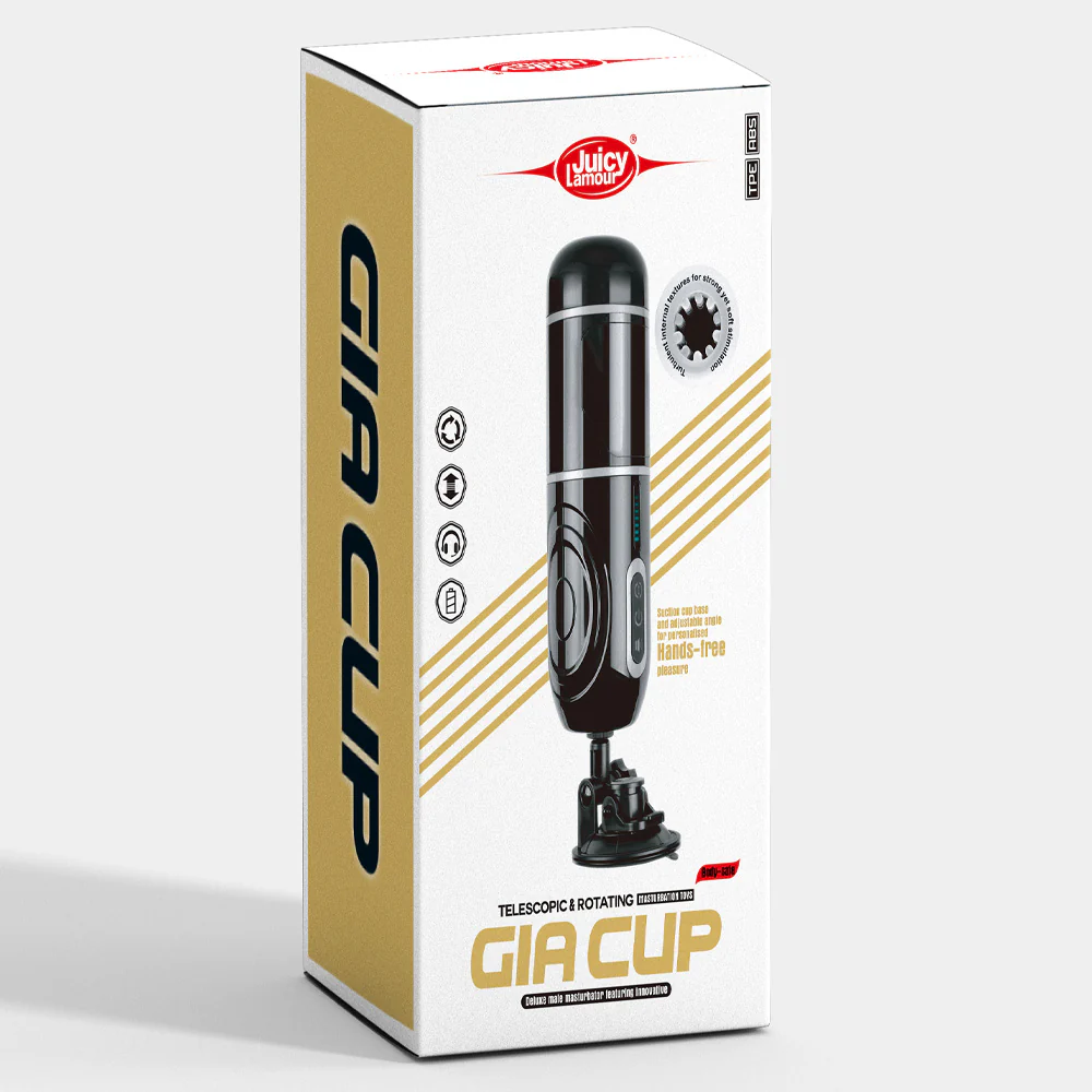 Gia Cup Thrusting Rotating Moaning Masturbator With Suction Mount - Image 7