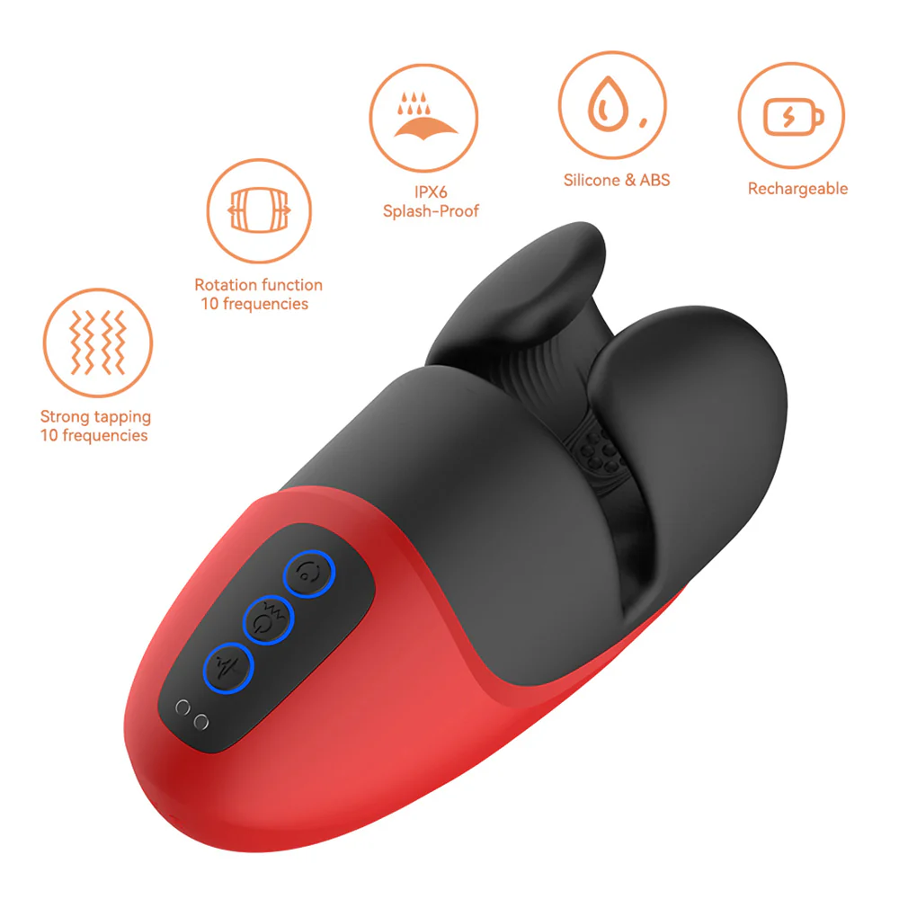 Leto Astronaut Shaft Squeezing & Vibrating Head Stimulator - Image 4