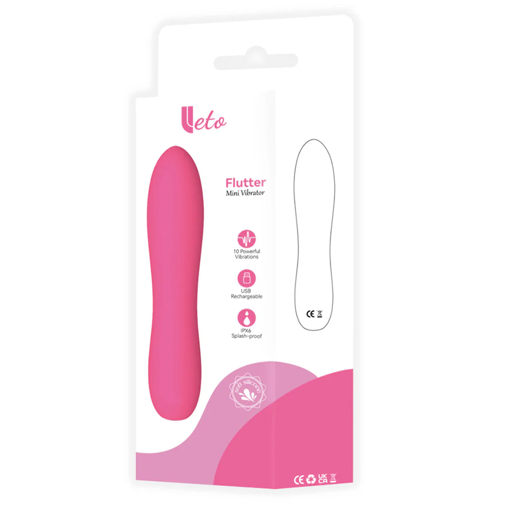 Leto Flutter Flexible Silicone Mini Vibrator - Image 4