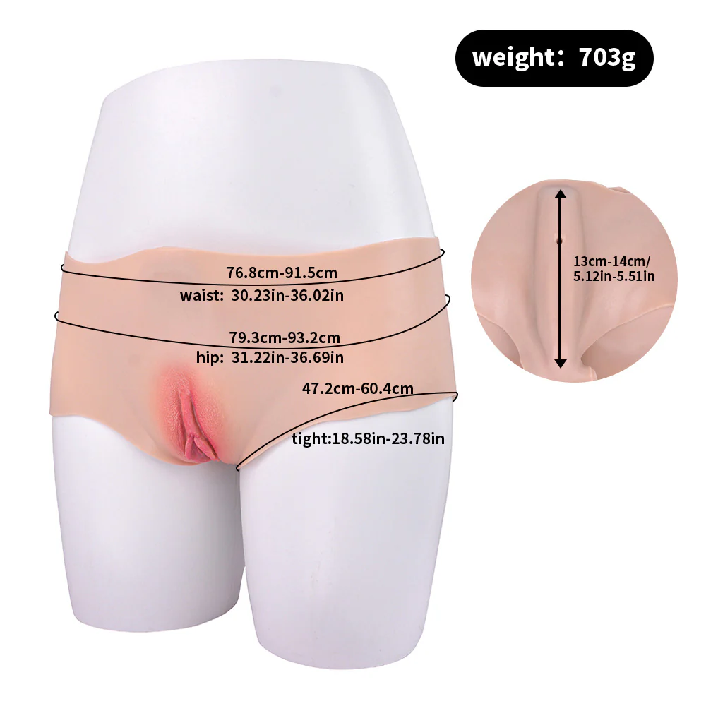 Leto Realistic Silicone Vagina Gaff Panties With Textured Tunnel - Image 7