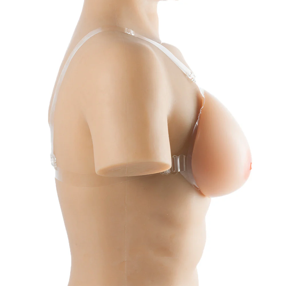 Leto Realistic Strap-On Silicone Breasts Form Bra - Image 5
