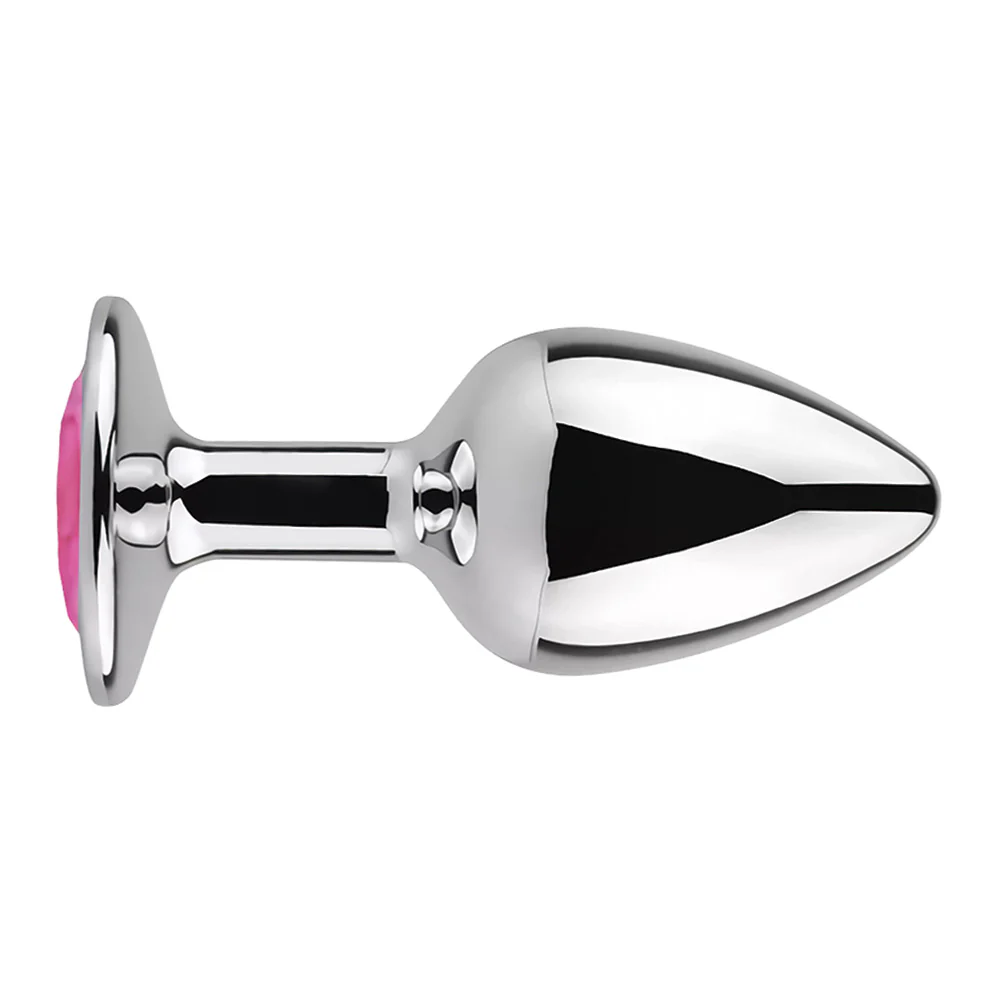 Leto Strobe Metal Butt Plug With Crystal - Small - Image 5