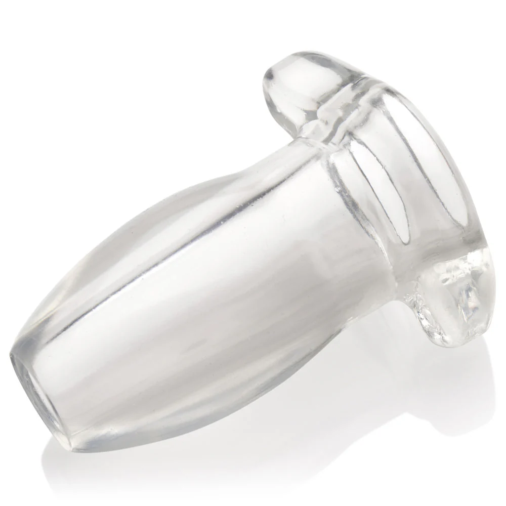 Master Series PeepHole Clear Hollow Anal Plug - Image 3