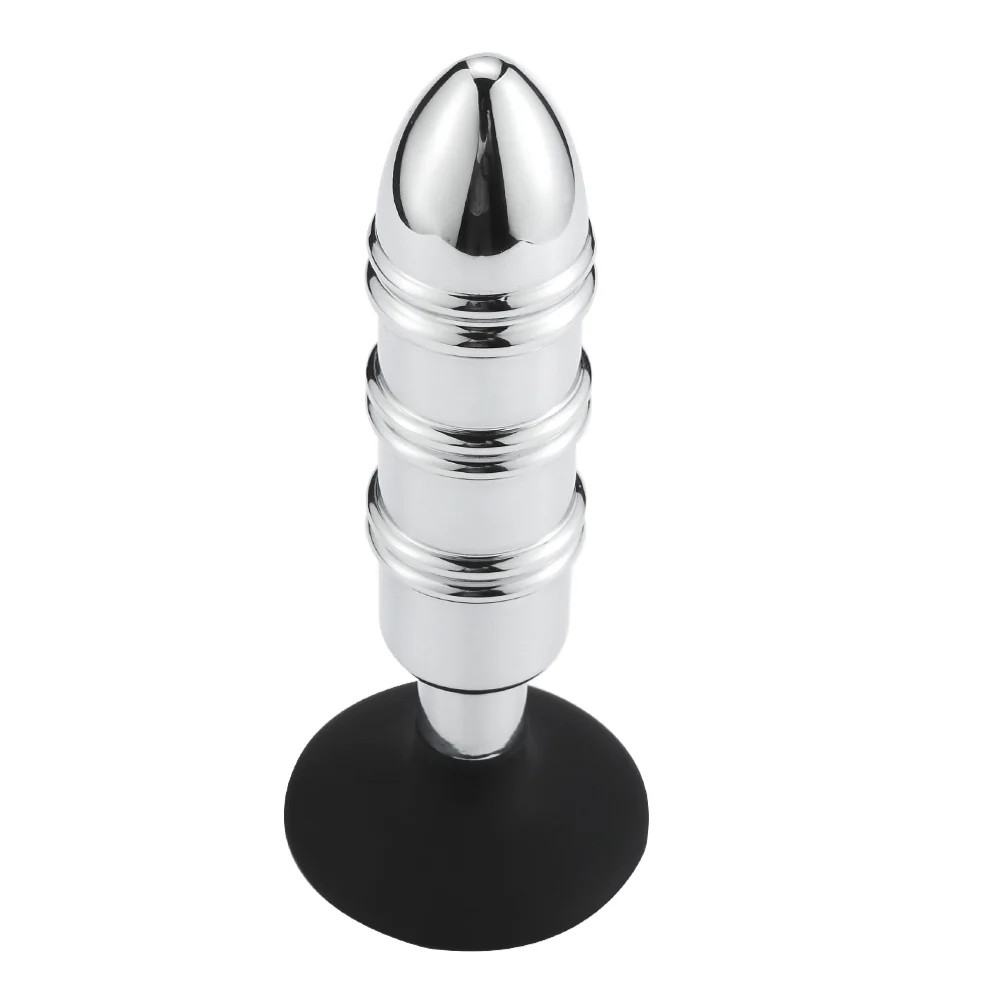 Metal Anal Plug With Silicone Suction Cup or Anchor - Image 10
