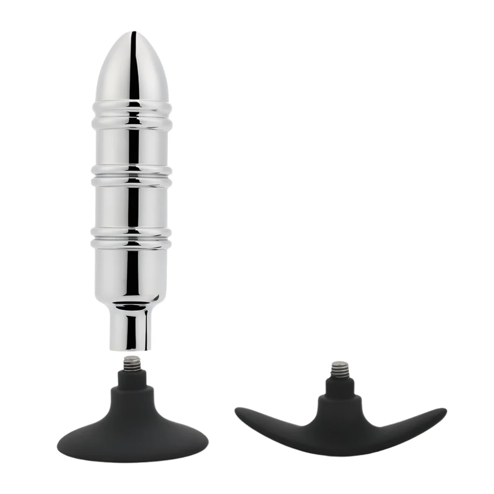 Metal Anal Plug With Silicone Suction Cup or Anchor - Image 12