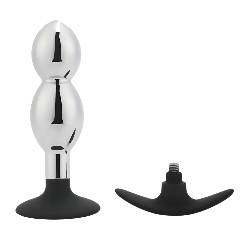 Metal Anal Plug With Silicone Suction Cup or Anchor - Image 18