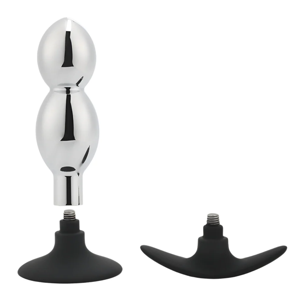 Metal Anal Plug With Silicone Suction Cup or Anchor - Image 19