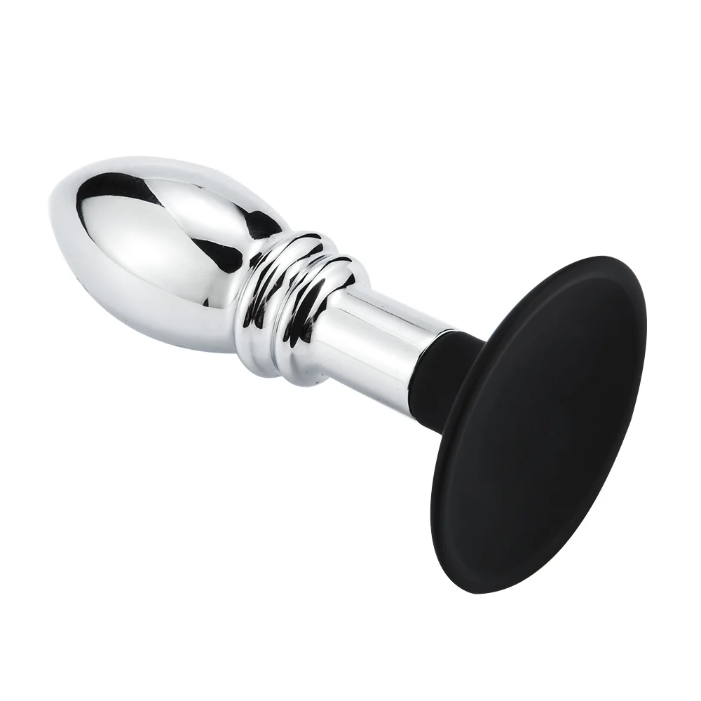 Metal Anal Plug With Silicone Suction Cup or Anchor - Image 3