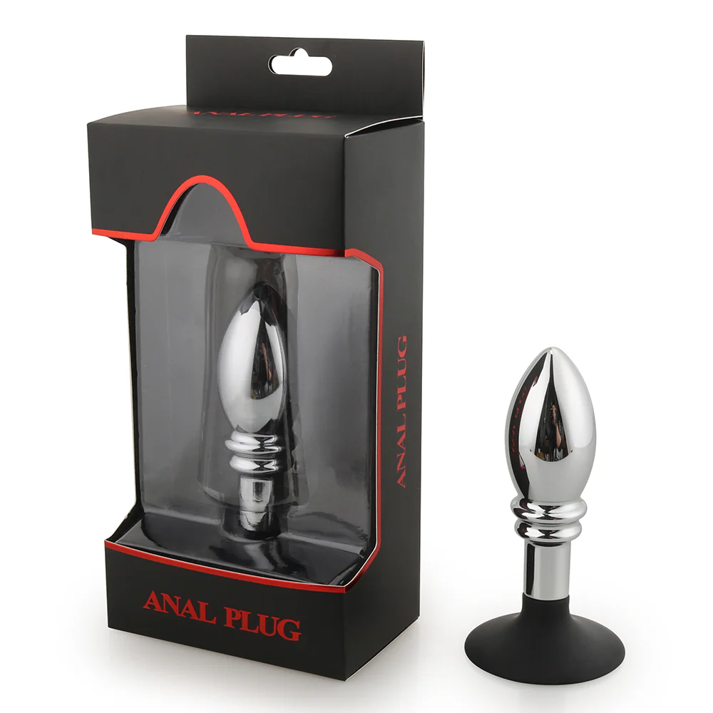 Metal Anal Plug With Silicone Suction Cup or Anchor - Image 6