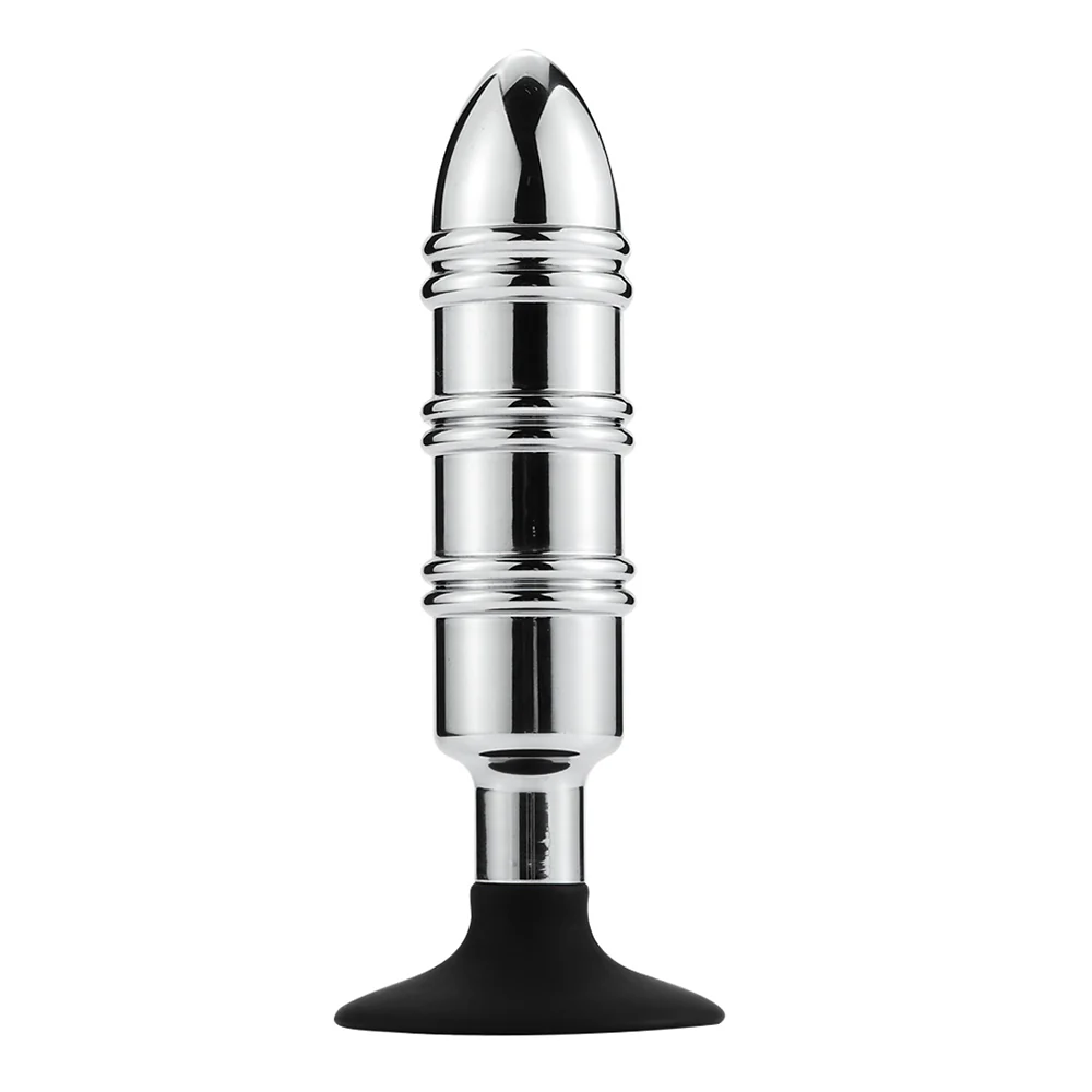 Metal Anal Plug With Silicone Suction Cup or Anchor - Image 7