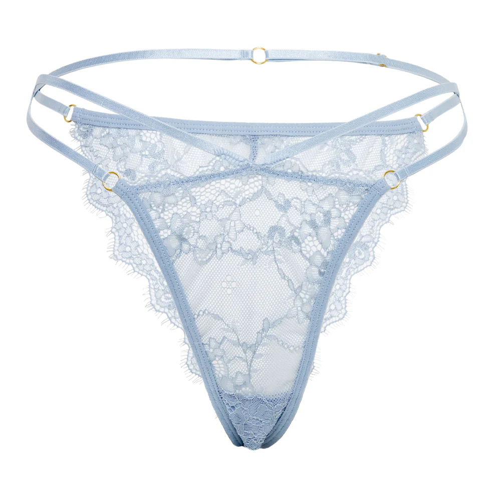 Oh La La Cheri Indie Eyelash Lace Strappy Tanga Panty - Image 3