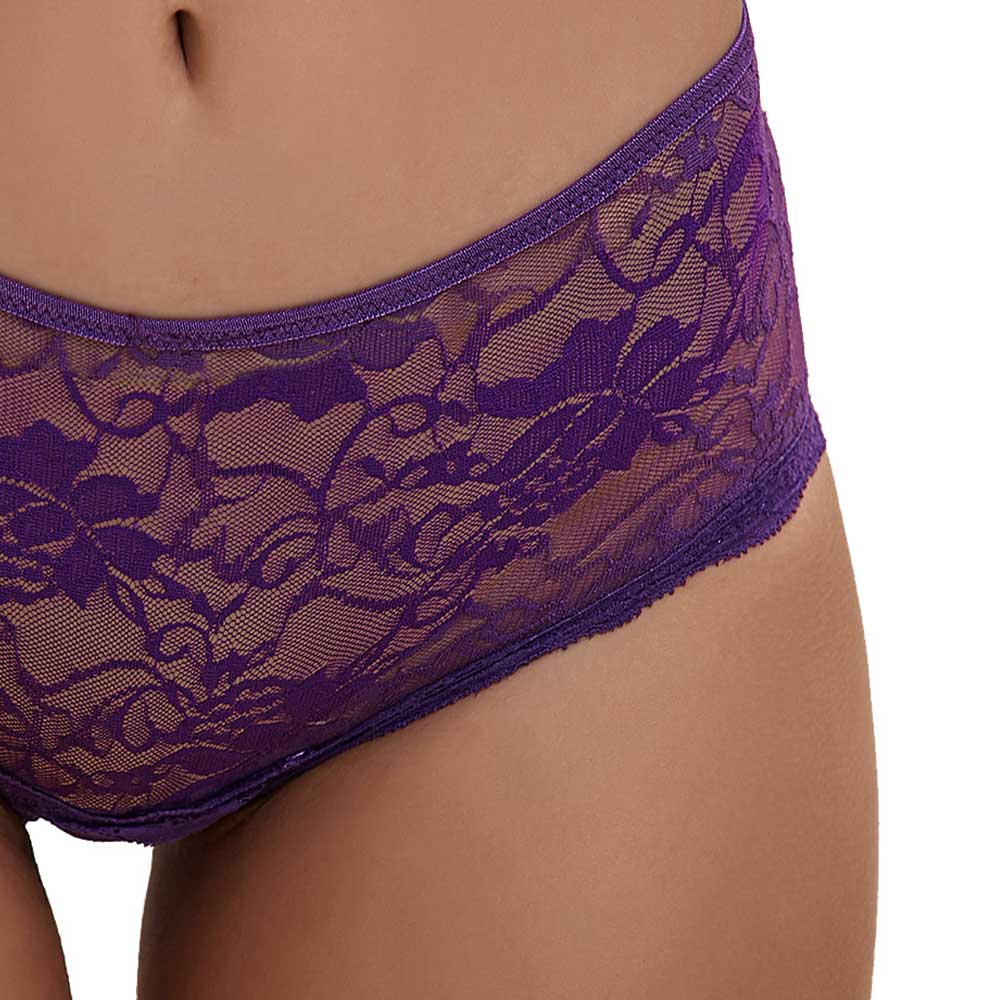 Oh Yeah Crotchless Corset Back Sheer Lace Panty - Image 12