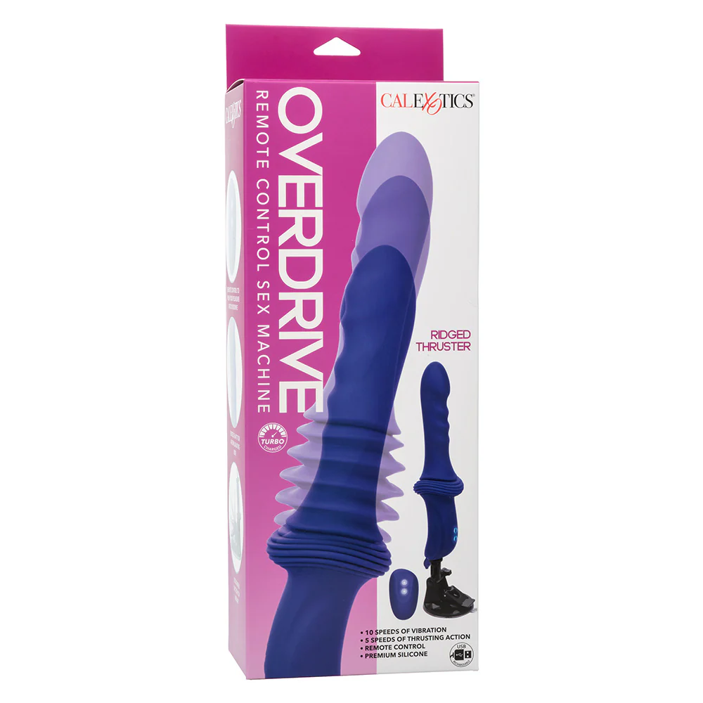 Overdrive Ridged Thruster Remote Control Sex Machine & Suction Mount - Image 7