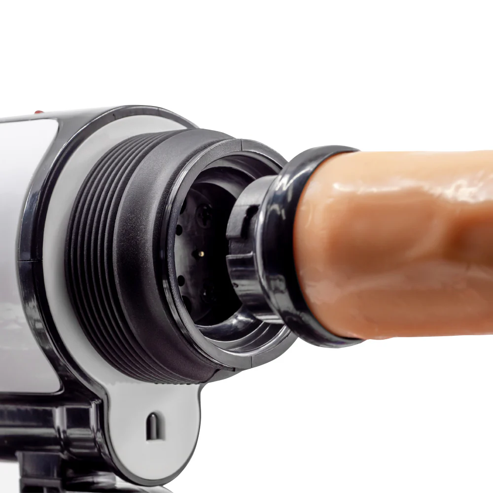 Portable Thrusting Handbag Sex Machine - Blue Gear Print - Image 7