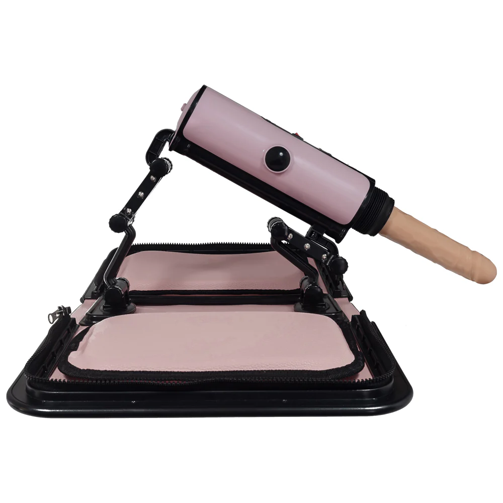 Portable Thrusting Handbag Sex Machine - Light Pink - Image 4