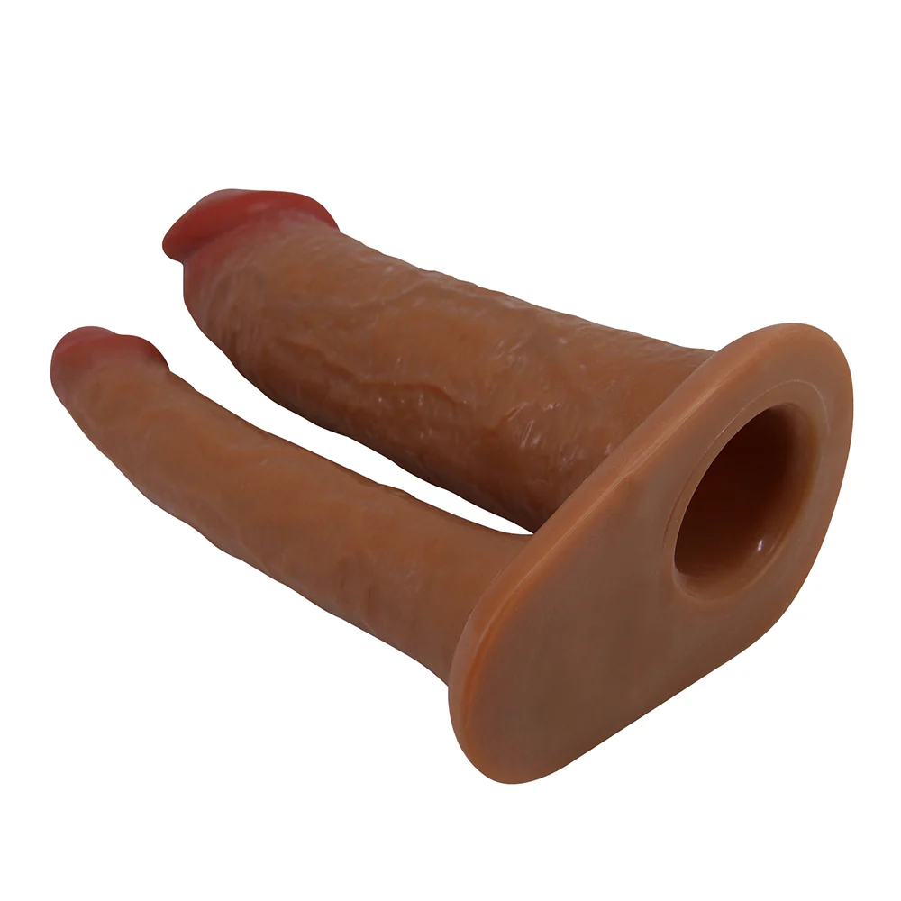 Pretty Love Keaven Realistic DP Hollow Dildo Strap-On Harness Briefs - Image 3