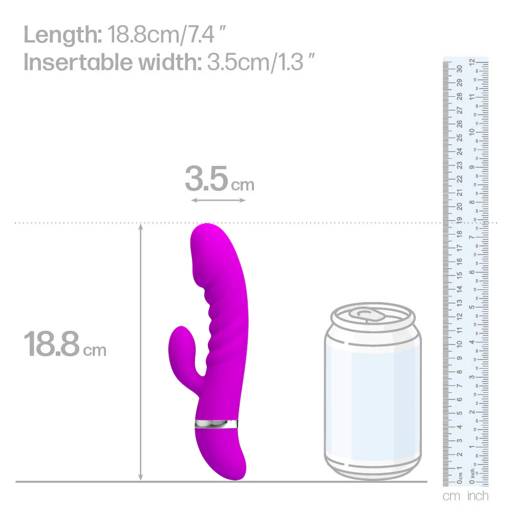 Pretty Love Tracy Ridged Rabbit Vibrator - Image 7