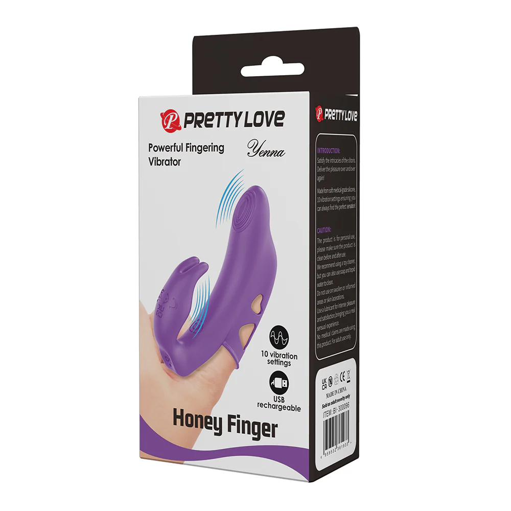 Pretty Love Yenna Honey Finger G-Spot & Clitoral Vibrator Sleeve - Image 7