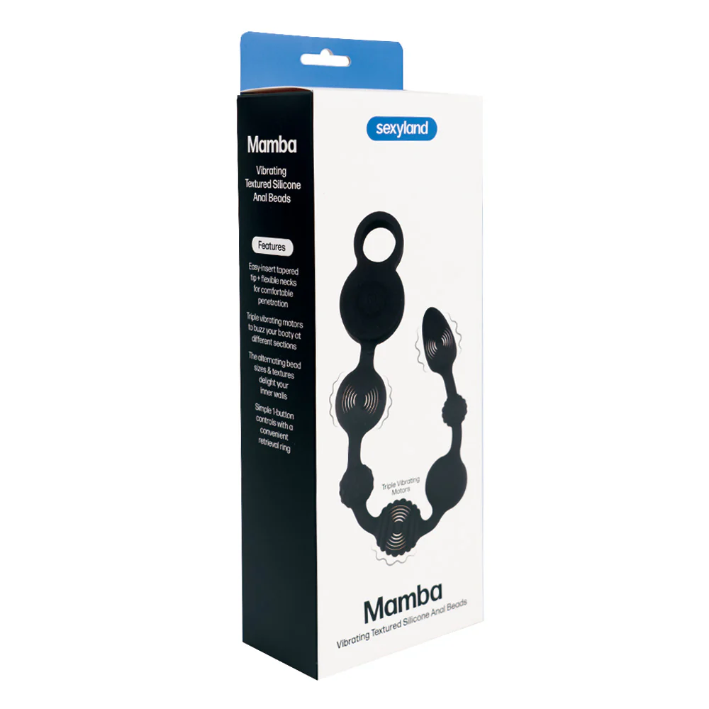 Sexyland Mamba Triple-Motor Vibrating Textured Anal Beads - Image 7