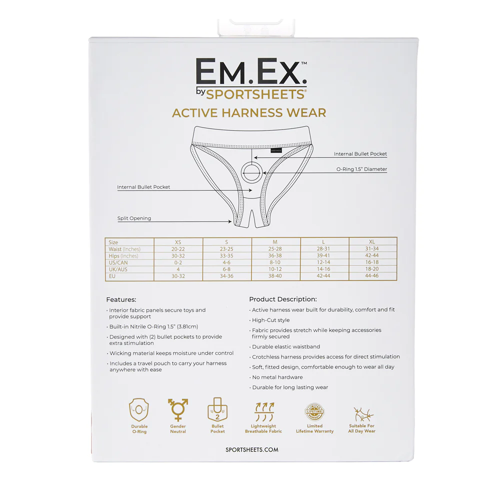 Sportsheets Em.Ex. Active Harness Wear - Silhouette Harness - Image 10