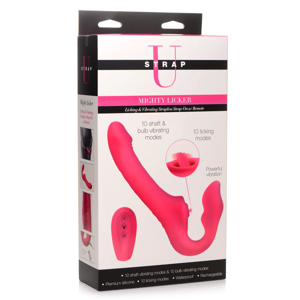 Strap-U Mighty Clitoral Licker Vibrating Strapless Strap-On - Image 9