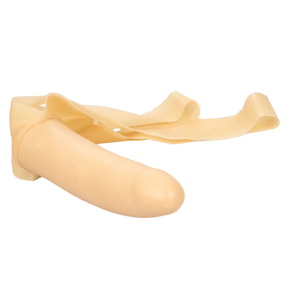 The Original Accommodator Latex Strap-On Facial Dildo - Image 4