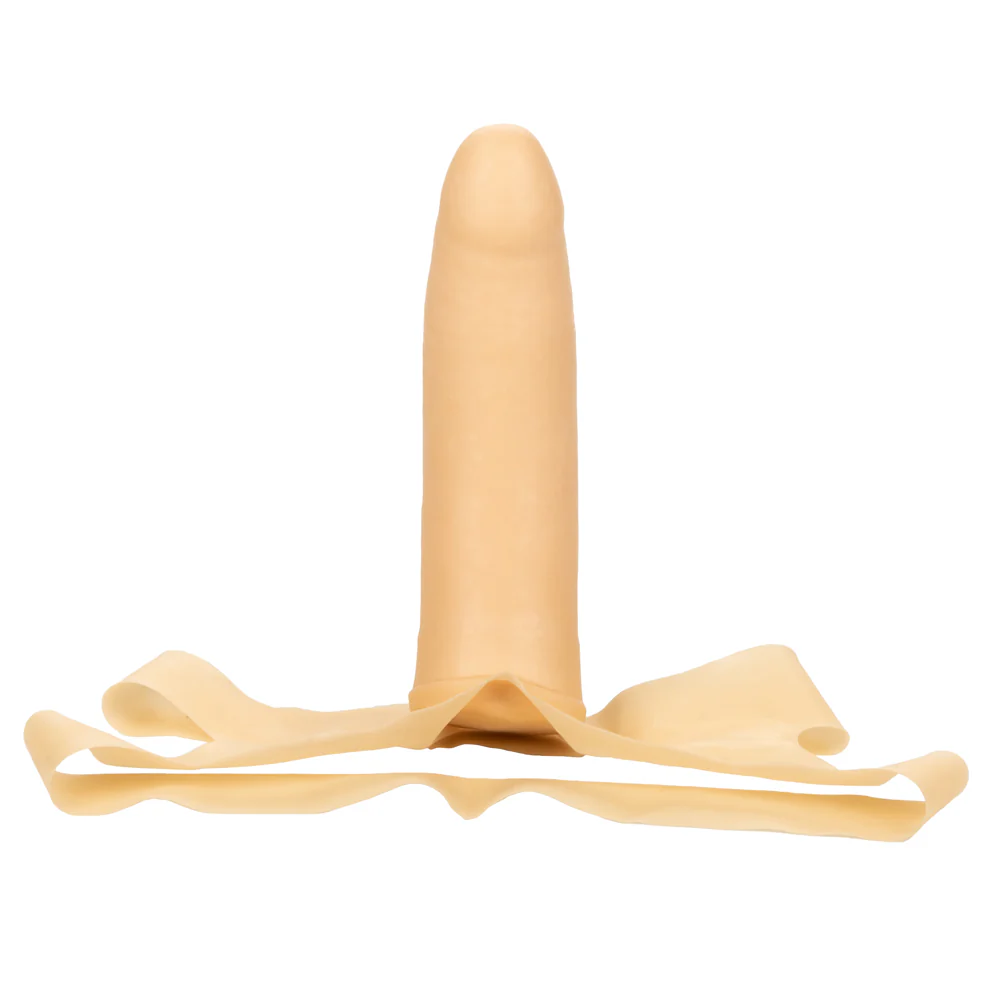 The Original Accommodator Latex Strap-On Facial Dildo - Image 5