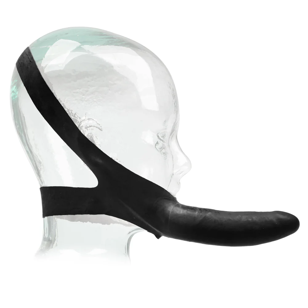 The Original Accommodator Latex Strap-On Facial Dildo - Image 9