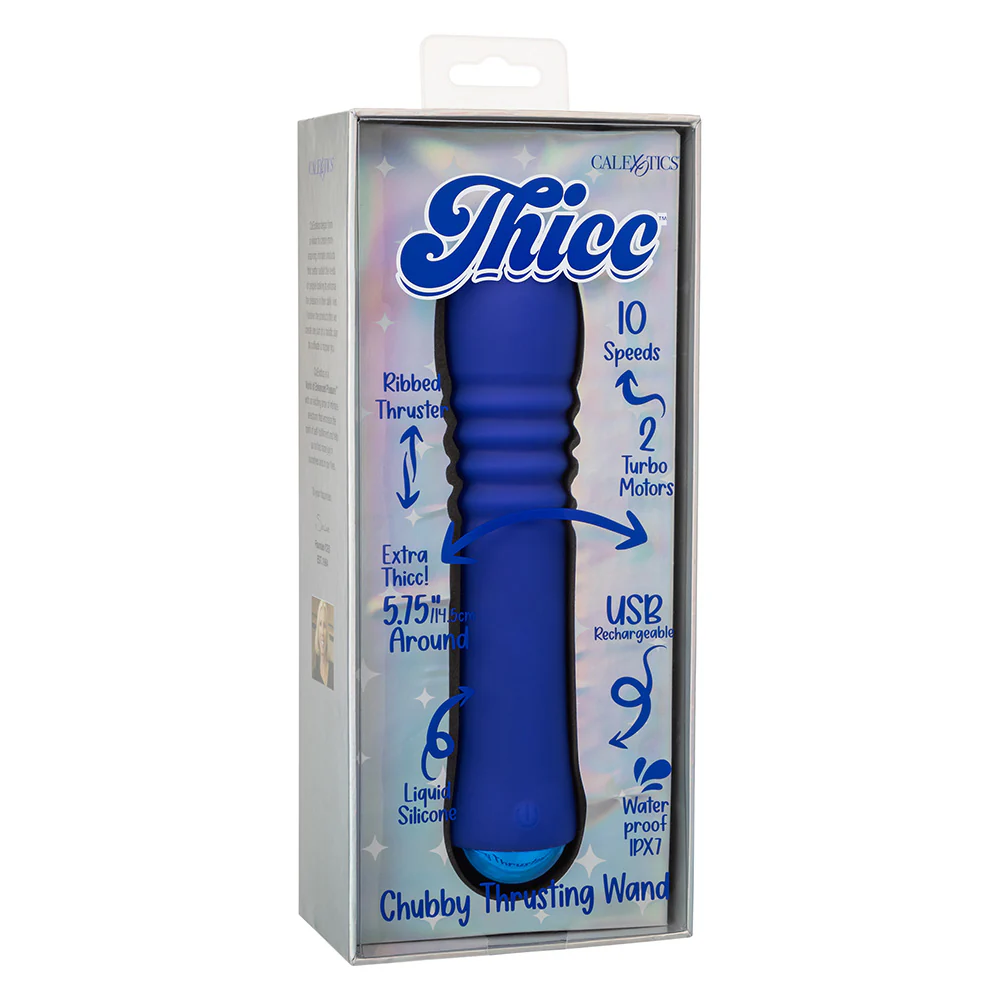 Thicc Chubby Thrusting Vibrating Liquid Silicone Wand - Image 7